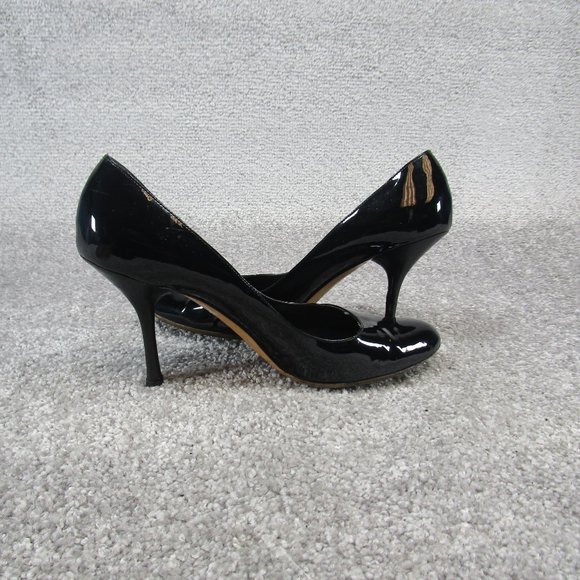 Gucci Heels Womens 8.5 B Black Patent Leather Closed Toe *Read - Picture 4 of 8